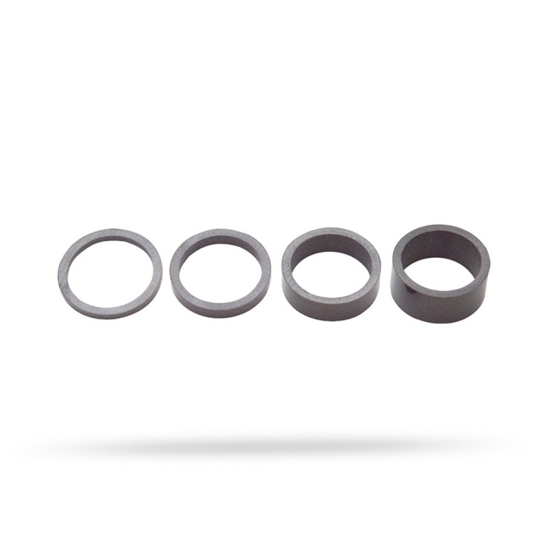 Kit 4 Entretoises Vélo Noir - 5/10/15/20mm Pour Direction Et Fourche VTT/Vélo Route